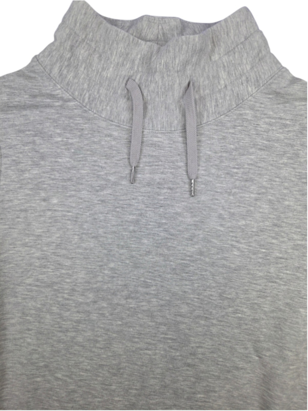 Quince SuperSoft Fleece Mock Neck Pullover Women's M Heather Gray - Picture 3 of 8